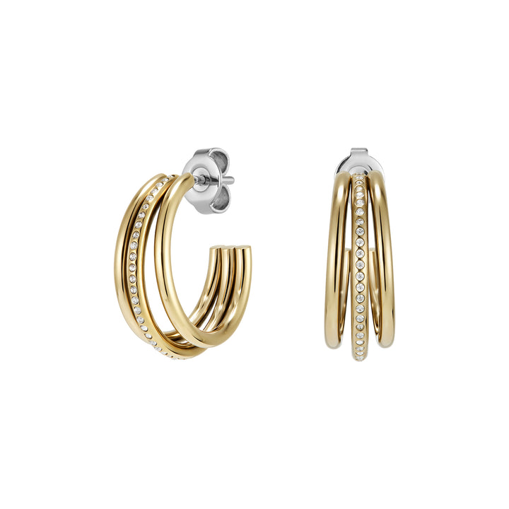 Olivia Burton Gold Ever Stacked Hoop Earrings