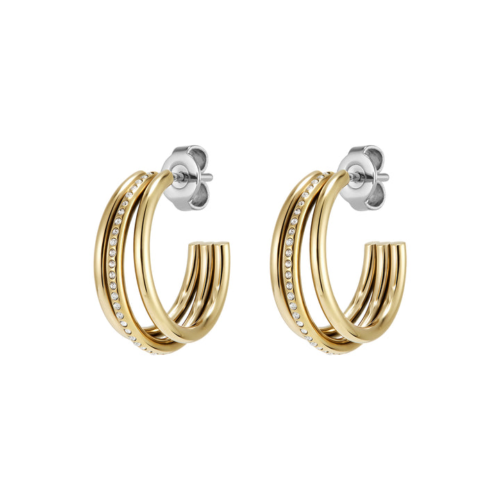 Olivia Burton Gold Ever Stacked Hoop Earrings