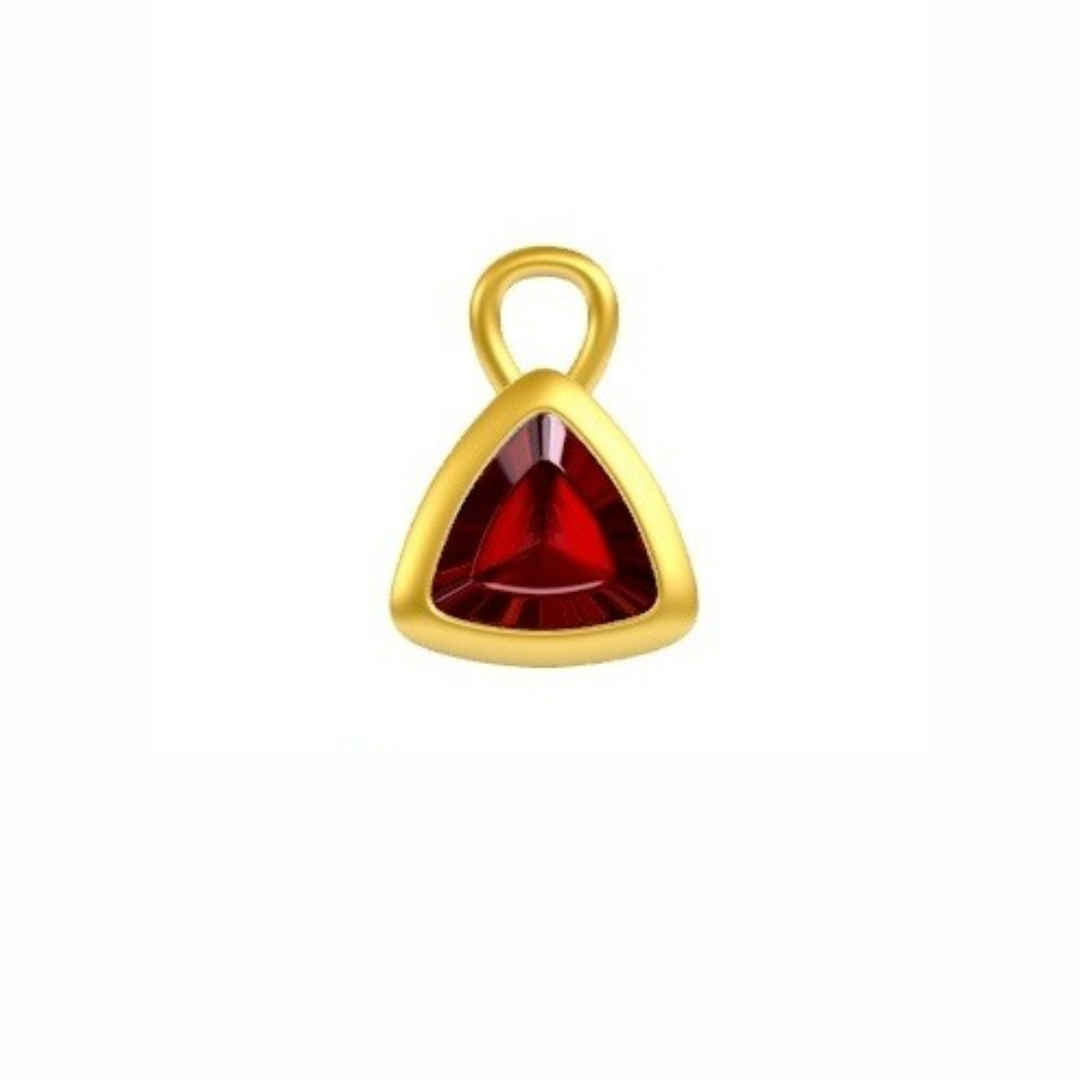 Mococo Personalised Gold Birthstone Charm