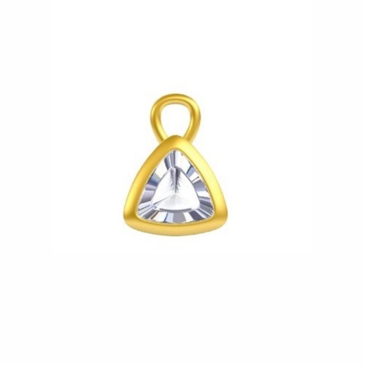 Mococo Personalised Gold Birthstone Charm