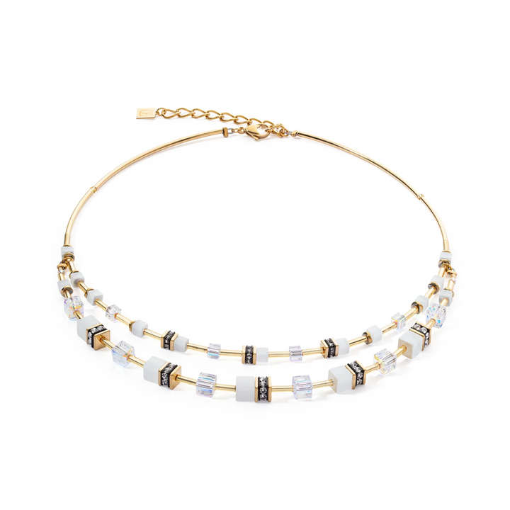 Coeur De Lion Gold GeoCube Iconic Layer Necklace