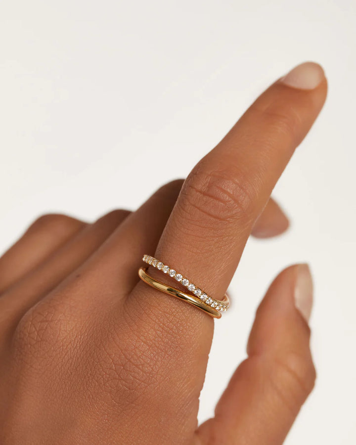 PDPAOLA Gold Twister Ring