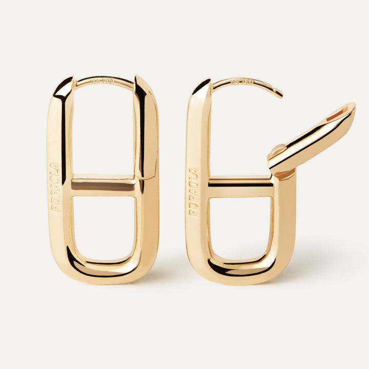 PDPAOLA Gold Texas Hoop Earrings