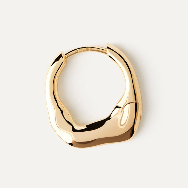 PDPAOLA Gold Mini Magma Hoop Earrings