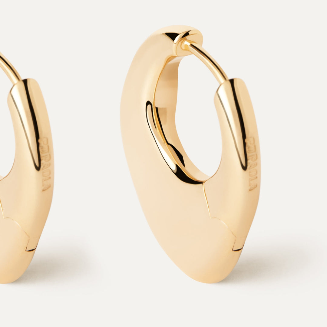 PDPAOLA Gold Volcano Hoop Earrings