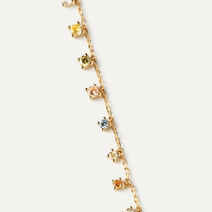 PDPAOLA Gold Rainbow Salsa Necklace