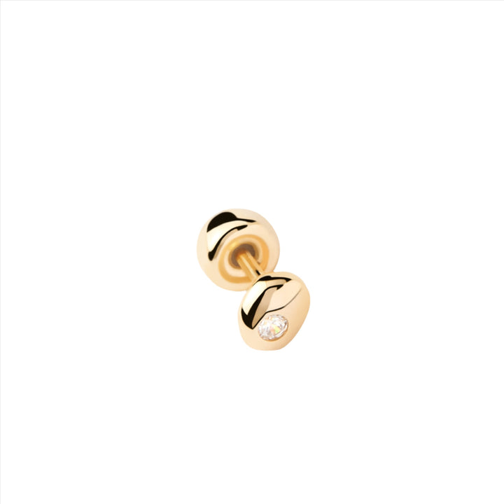 PDPAOLA Gold Sand Single Stud Earring