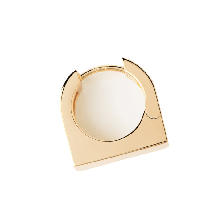 PDPAOLA Gold New York Single Hoop Earring