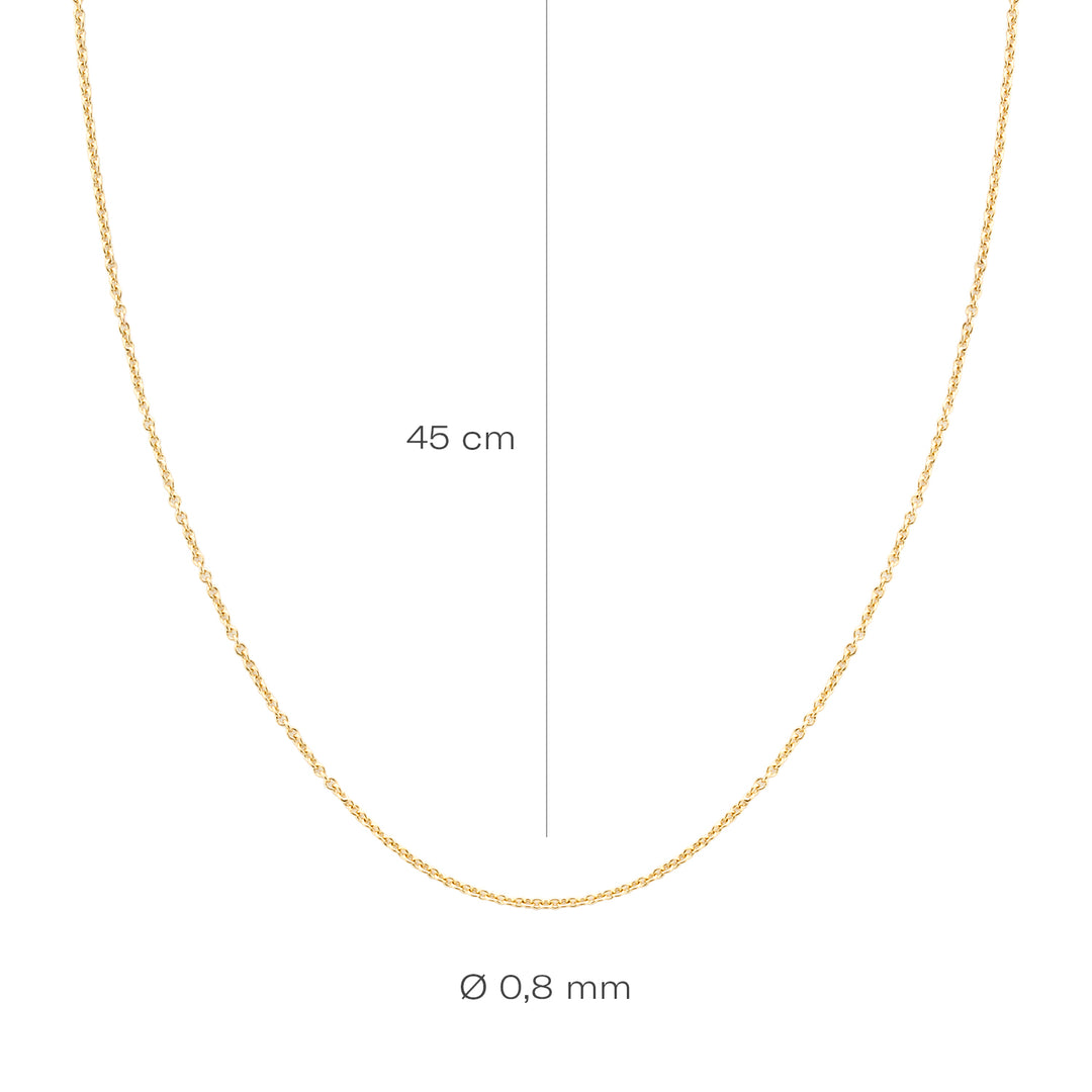 Blush 14ct Solid Gold Chain Necklace