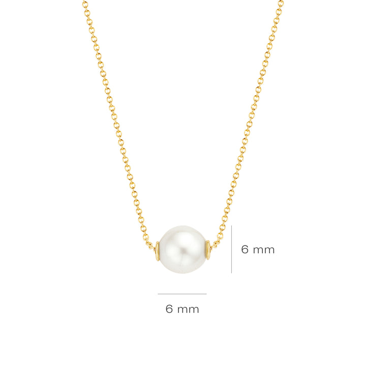 Blush 14ct Solid Gold Pearl Pendant Necklace