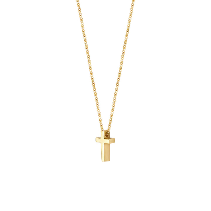 Blush 14ct Solid Gold Cross Pendant Necklace