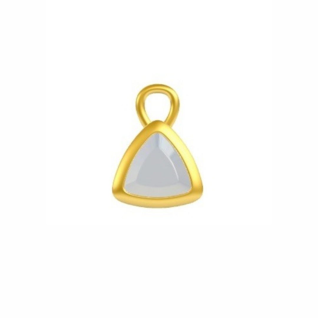 Mococo Personalised Gold Birthstone Charm