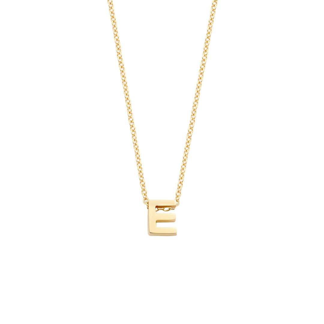 Blush 14ct Solid Gold Letter Pendant Necklace - STORE