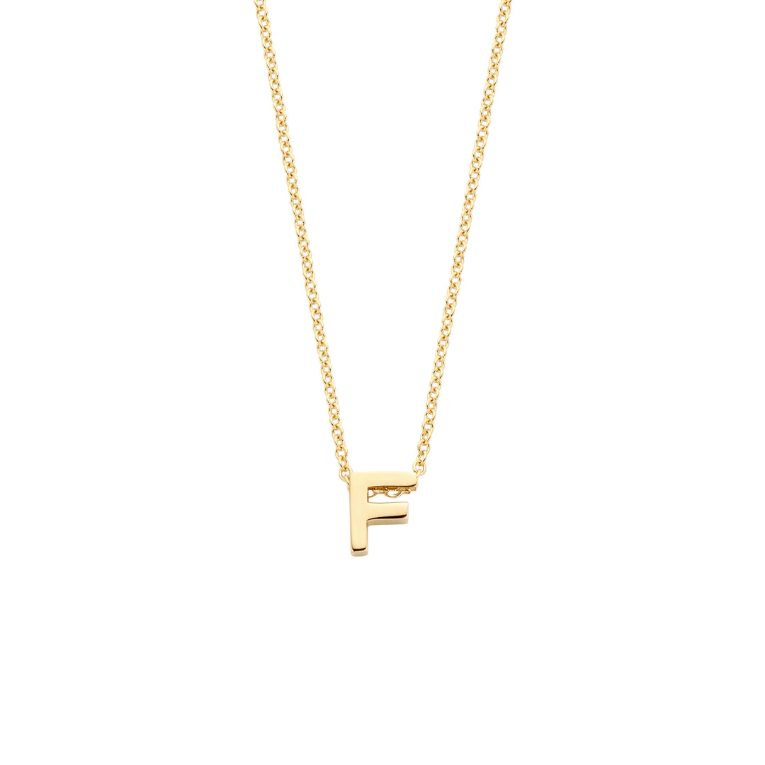 Blush 14ct Solid Gold Letter Pendant Necklace