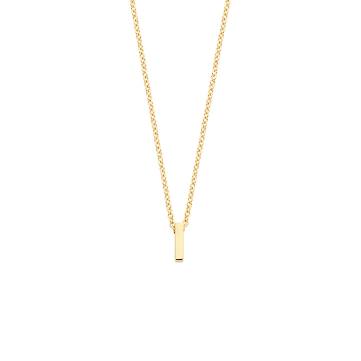 Blush 14ct Solid Gold Letter Pendant Necklace