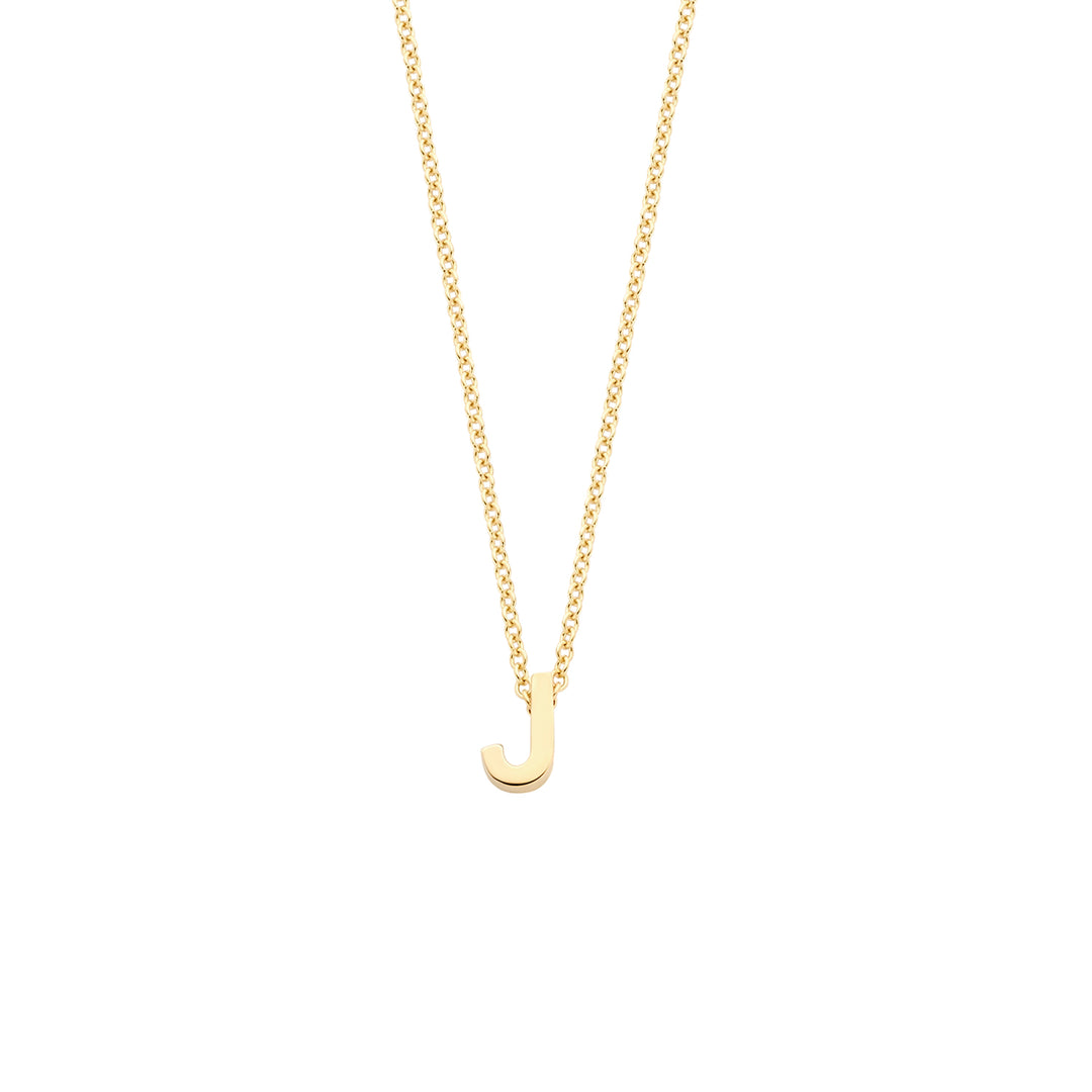 Blush 14ct Solid Gold Letter Pendant Necklace - STORE