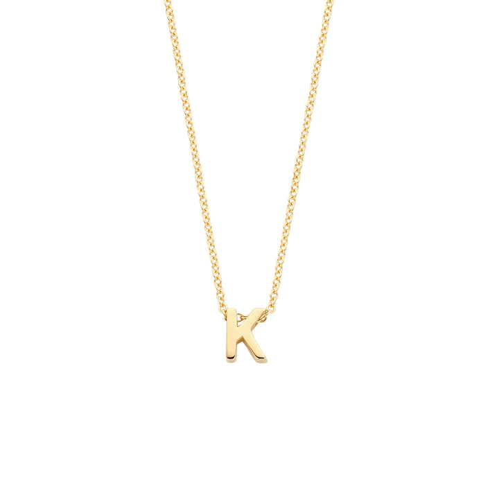 Blush 14ct Solid Gold Letter Pendant Necklace - STORE