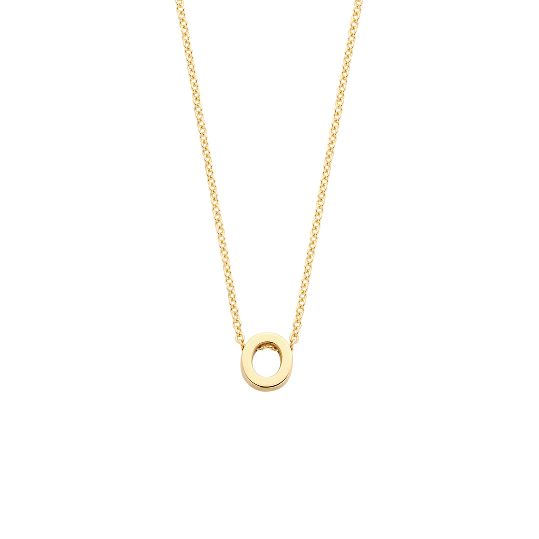 Blush 14ct Solid Gold Letter Pendant Necklace