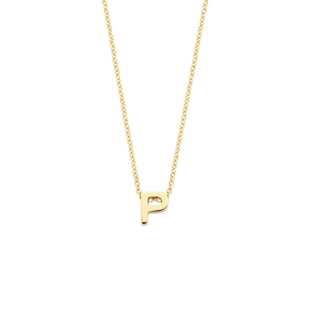 Blush 14ct Solid Gold Letter Pendant Necklace