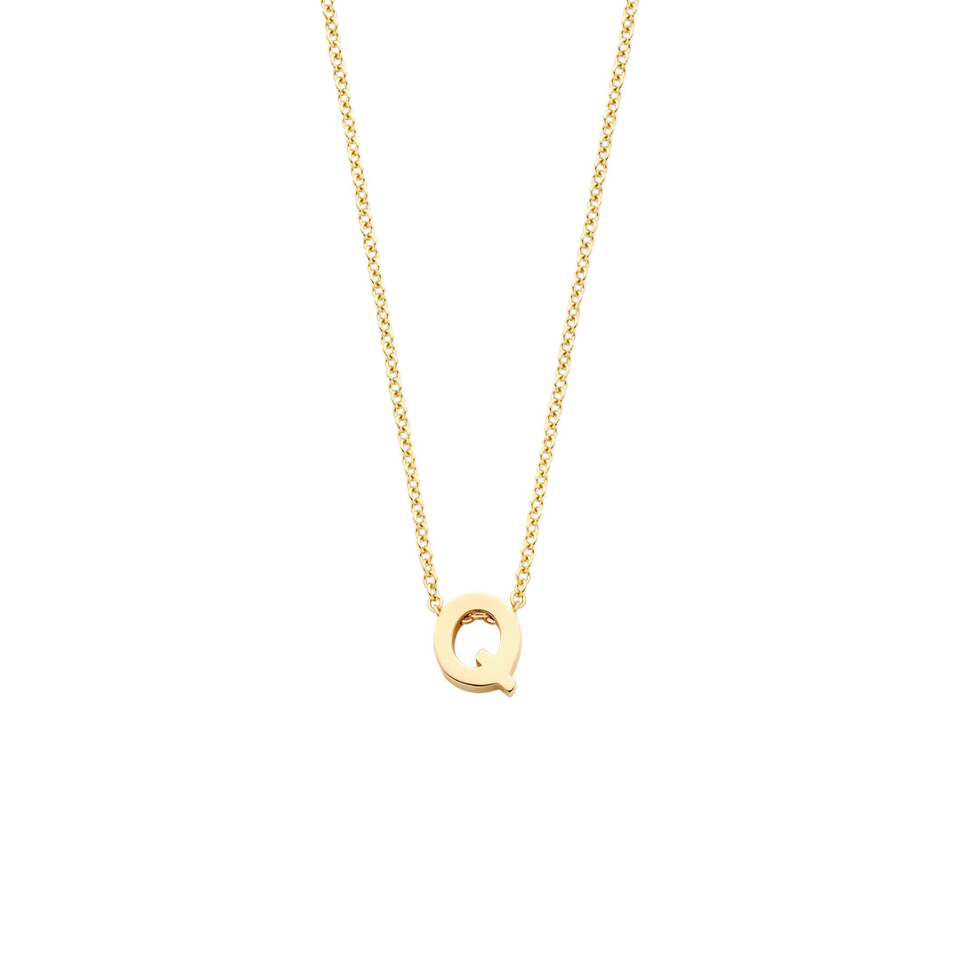 Blush 14ct Solid Gold Letter Pendant Necklace