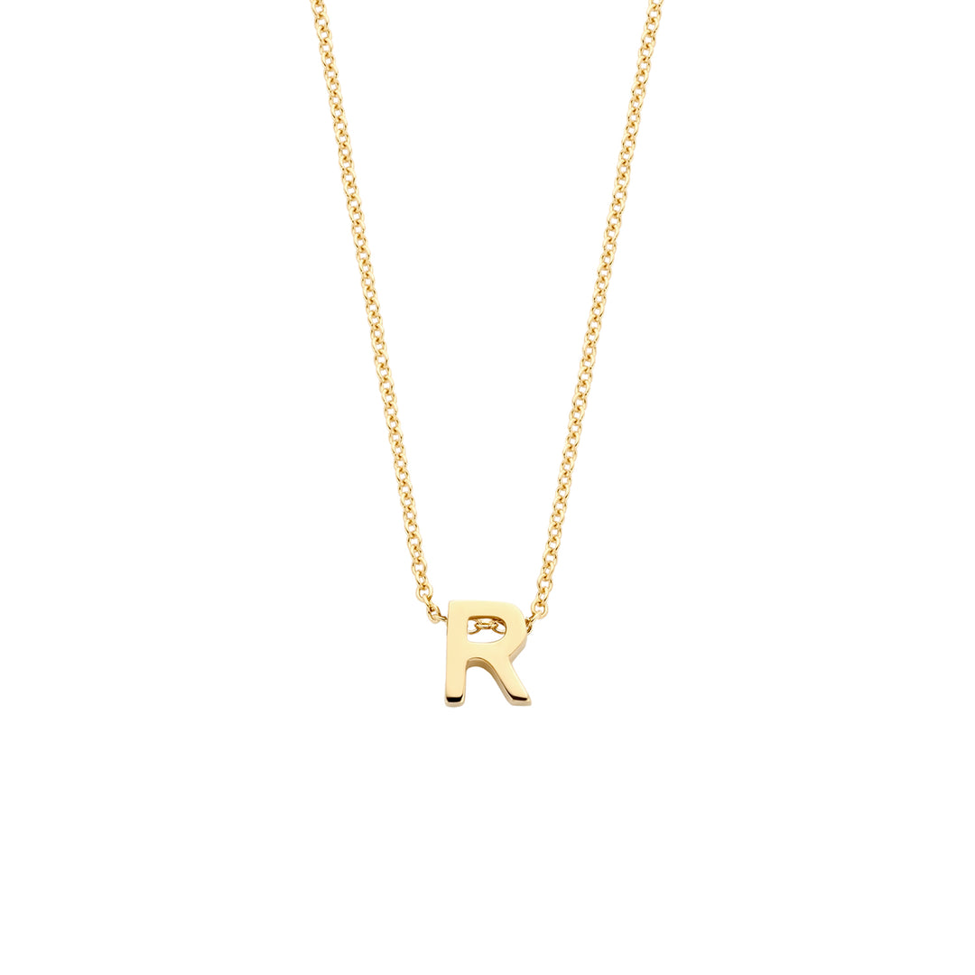 Blush 14ct Solid Gold Letter Pendant Necklace