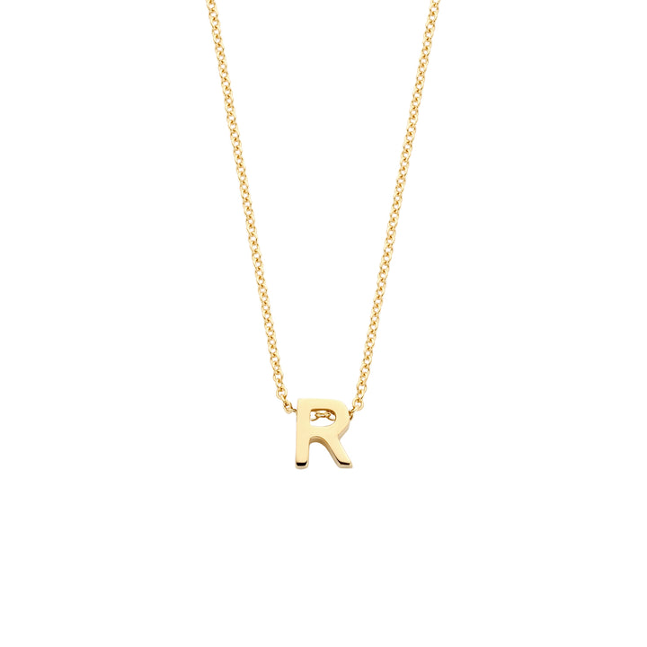 Blush 14ct Solid Gold Letter Pendant Necklace