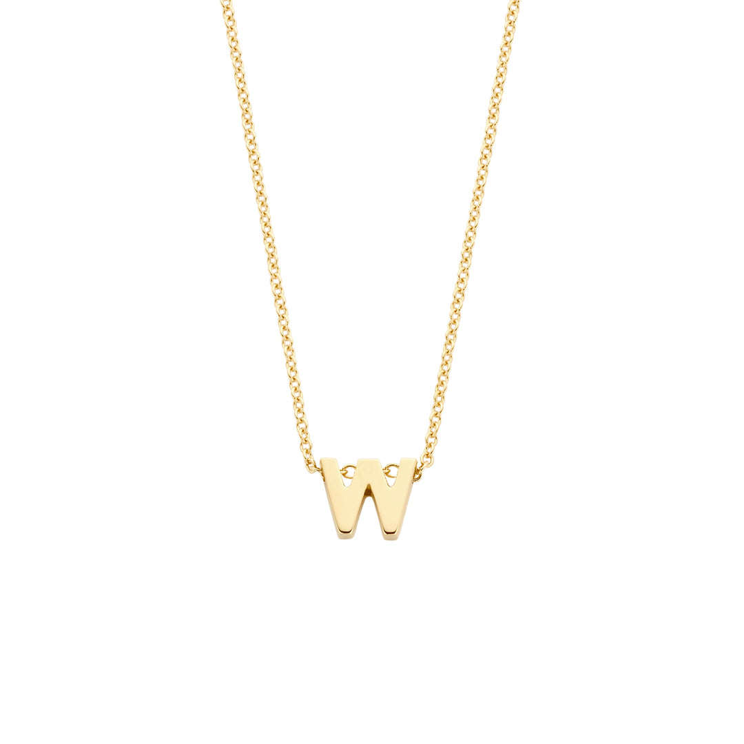 Blush 14ct Solid Gold Letter Pendant Necklace