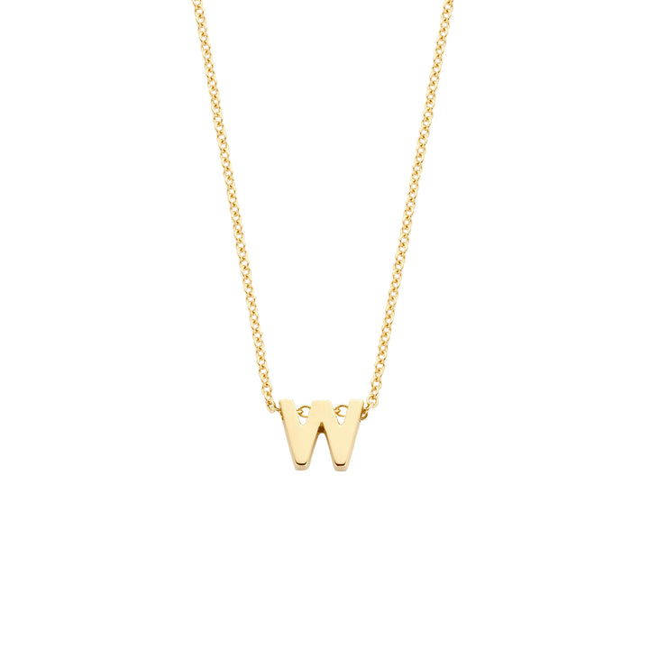 Blush 14ct Solid Gold Letter Pendant Necklace