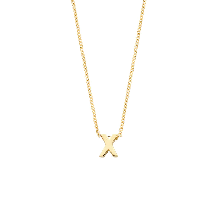 Blush 14ct Solid Gold Letter Pendant Necklace