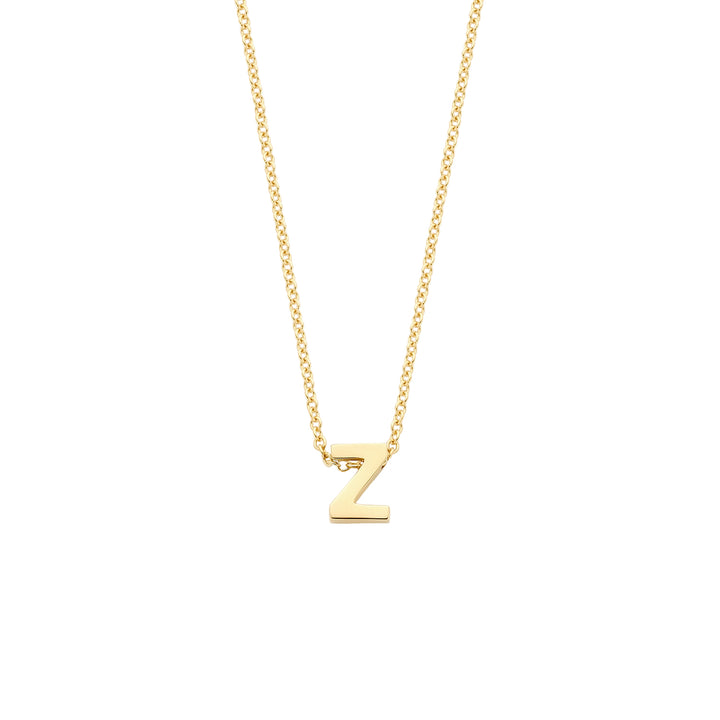 Blush 14ct Solid Gold Letter Pendant Necklace