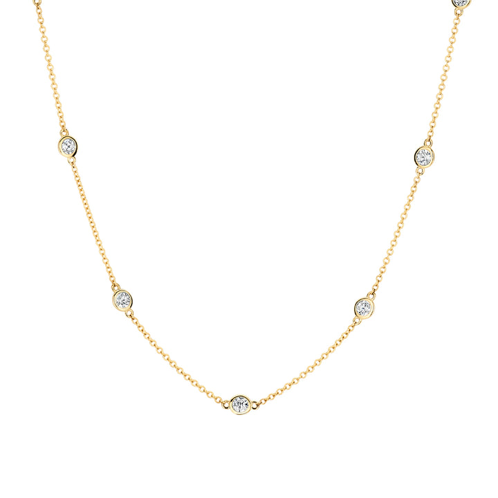 Blush 14ct Solid Gold Zirconia Necklace