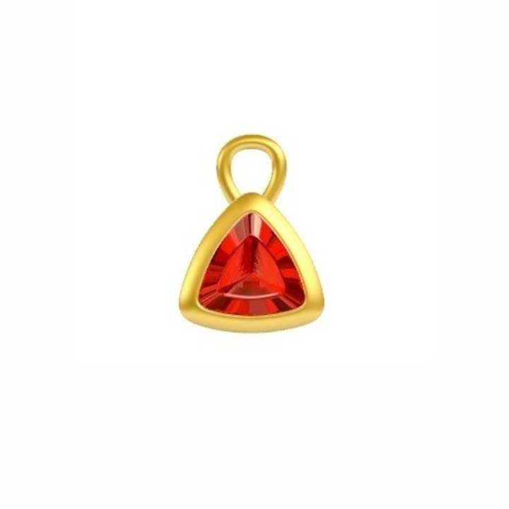 Mococo Personalised Gold Birthstone Charm