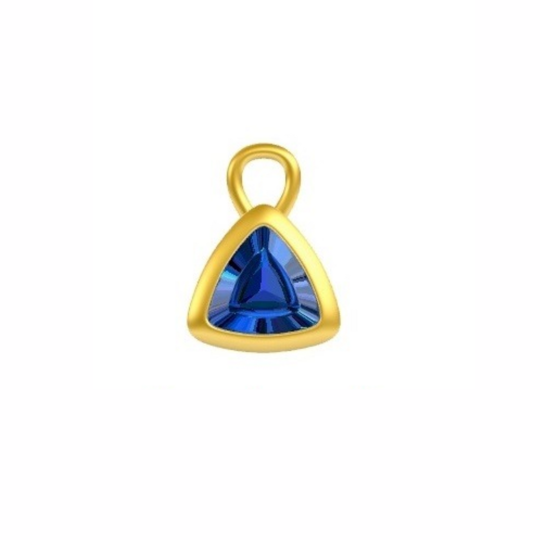 Mococo Personalised Gold Birthstone Charm