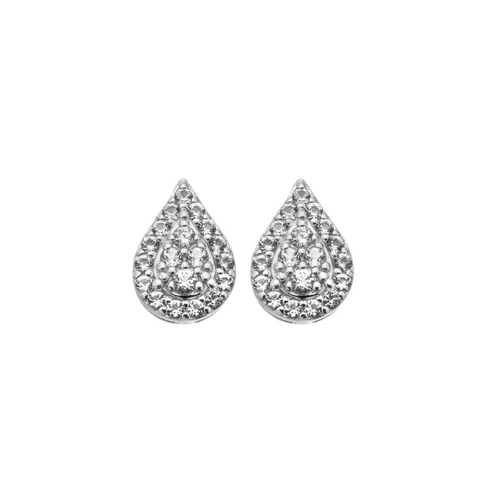 Hot Diamonds Silver Glimmer Teardrop Stud Earrings