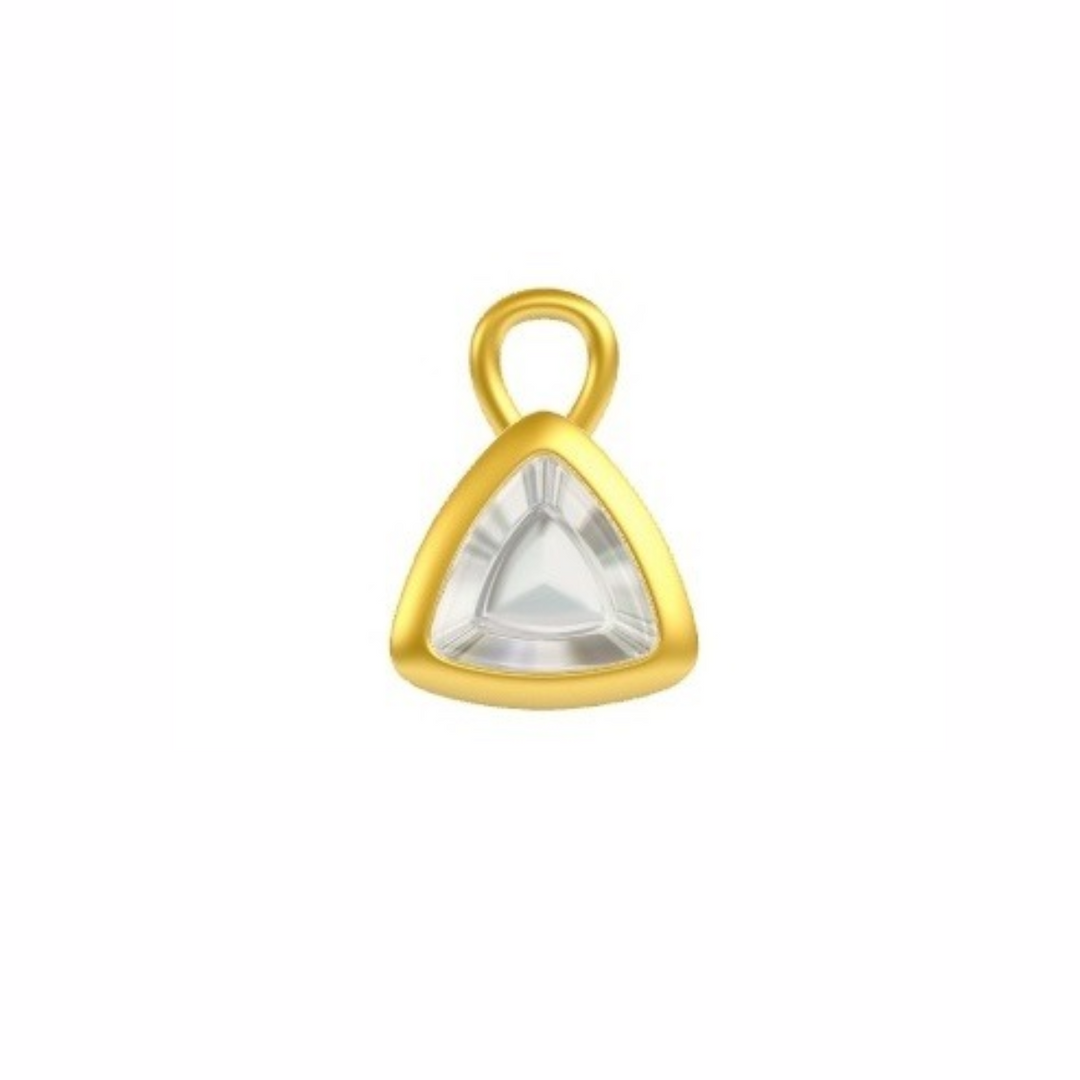 Mococo Personalised Gold Birthstone Charm