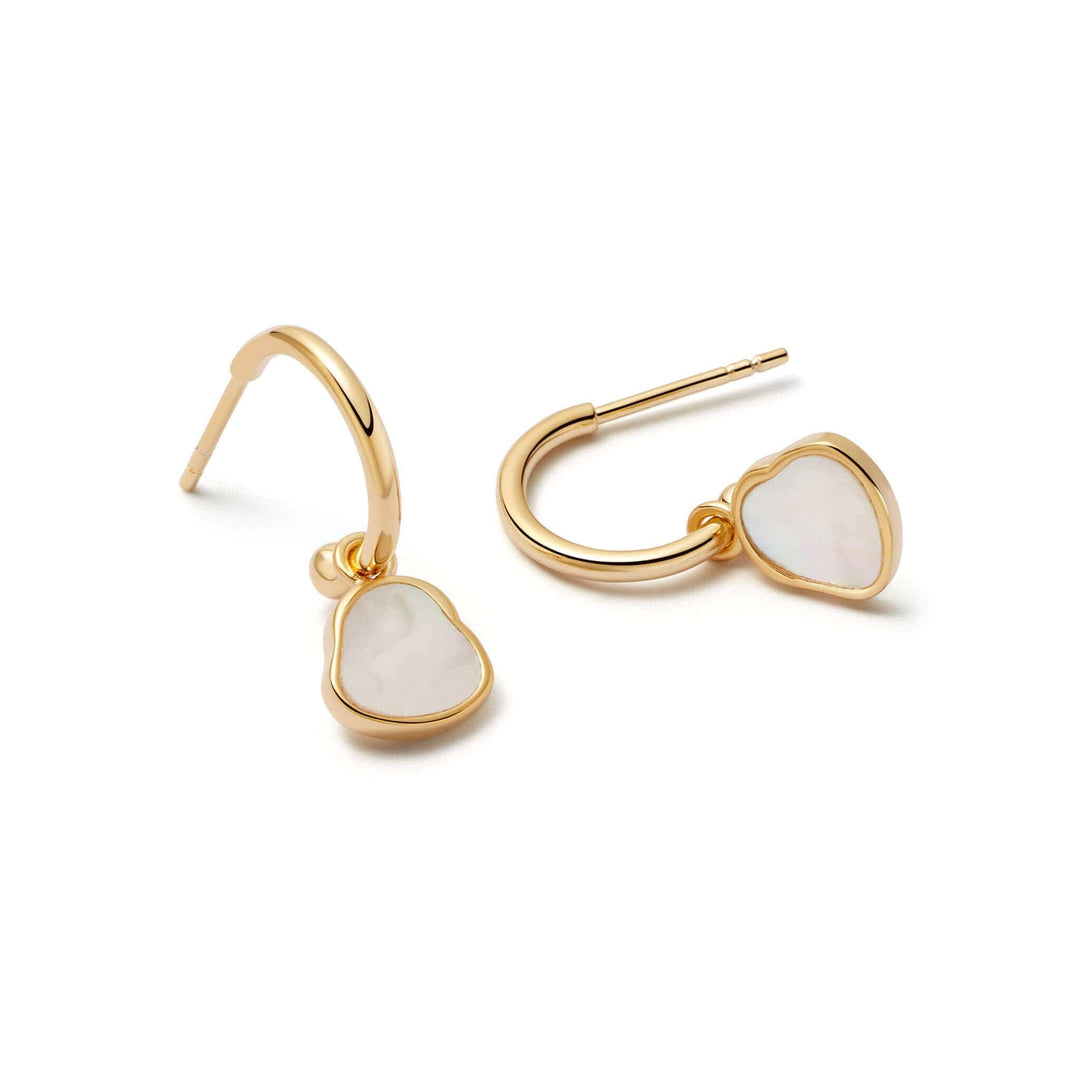 Daisy London 18ct Gold Plate Isla Mother of Pearl Earrings