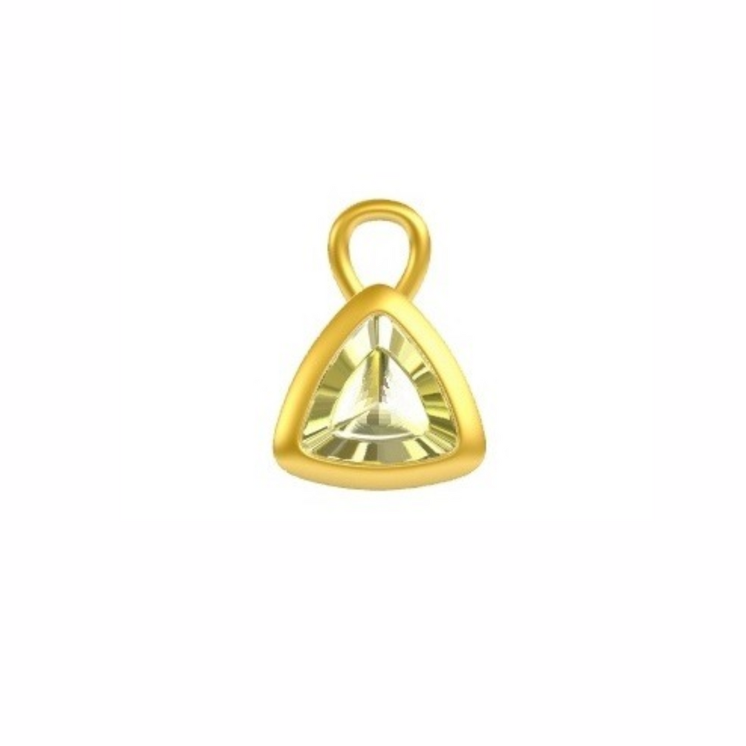 Mococo Personalised Gold Birthstone Charm