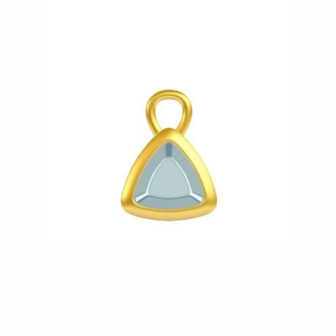 Mococo Personalised Gold Birthstone Charm