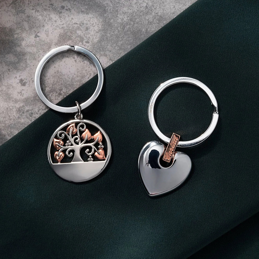 Clogau Cariad Sterling Silver Heart Keyring