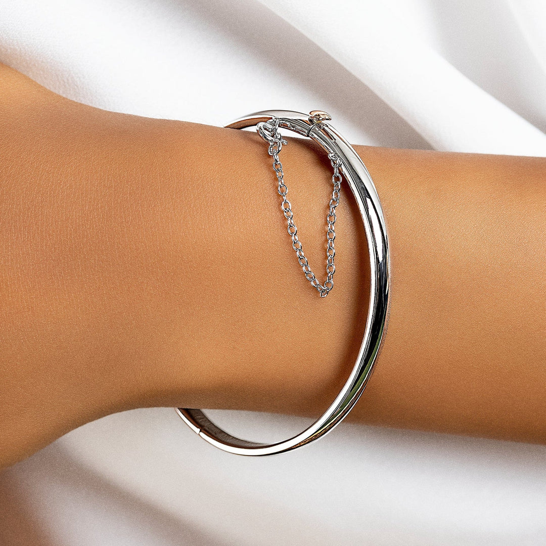 Clogau Cariad Silver Bangle