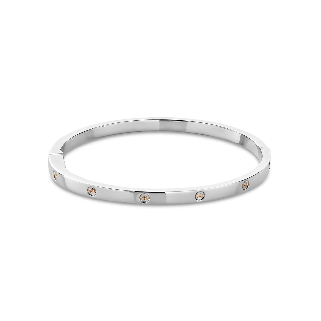 Clogau Insignia Silver Slim Bangle