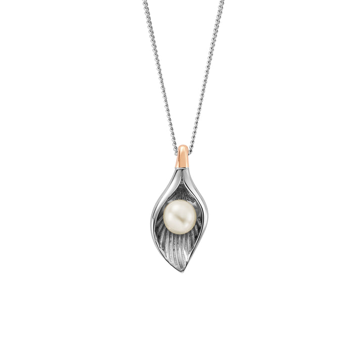 Clogau Silver and Pearl Beachcomber Shell Pendant Necklace