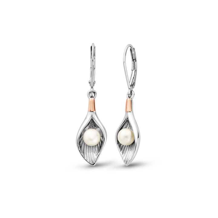 Clogau Silver and Pearl Beachcomber Shell Earrings