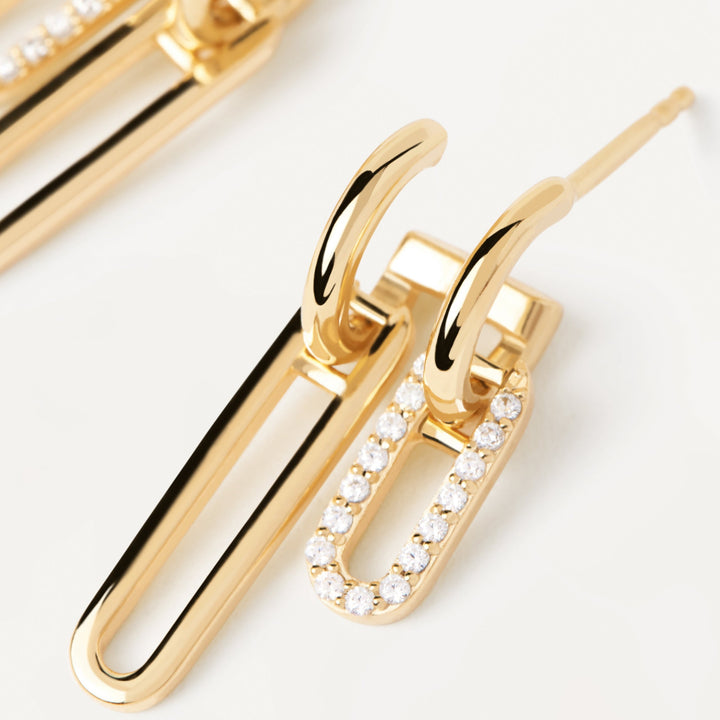 PDPAOLA Gold Nexa Earrings