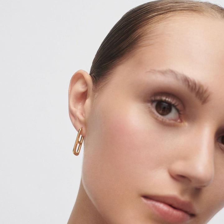 PDPAOLA Gold Texas Hoop Earrings