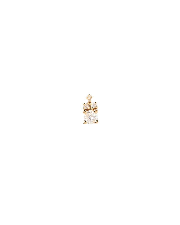 PDPAOLA 18ct Solid Gold Diamond Chelsea Single Earring