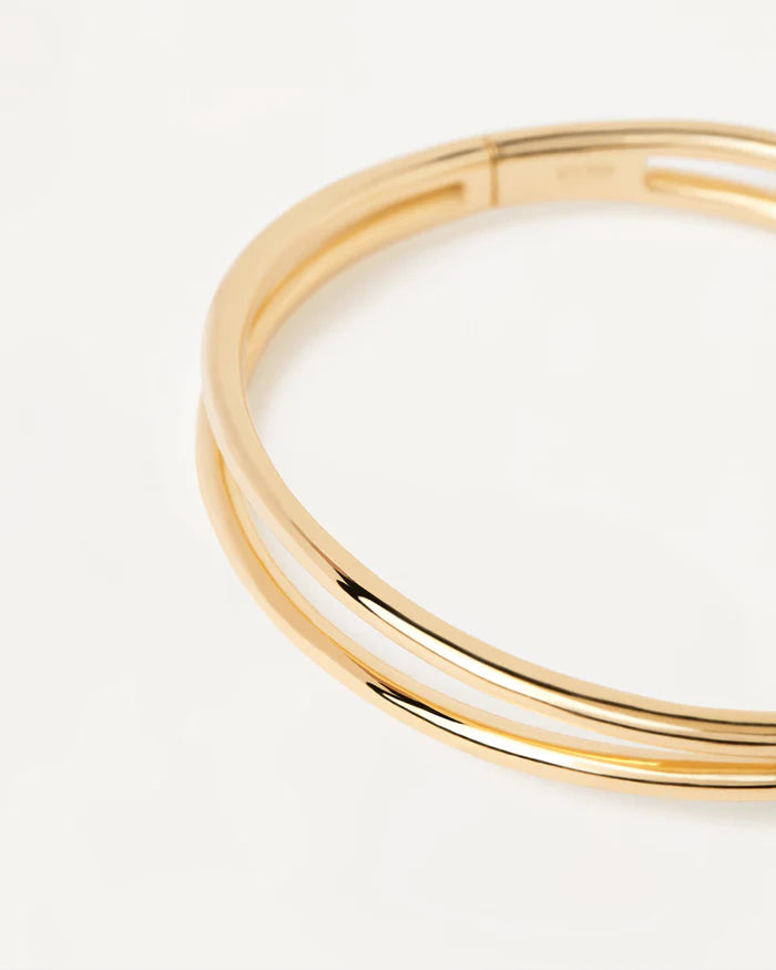 PDPAOLA Gold Twister Bangle