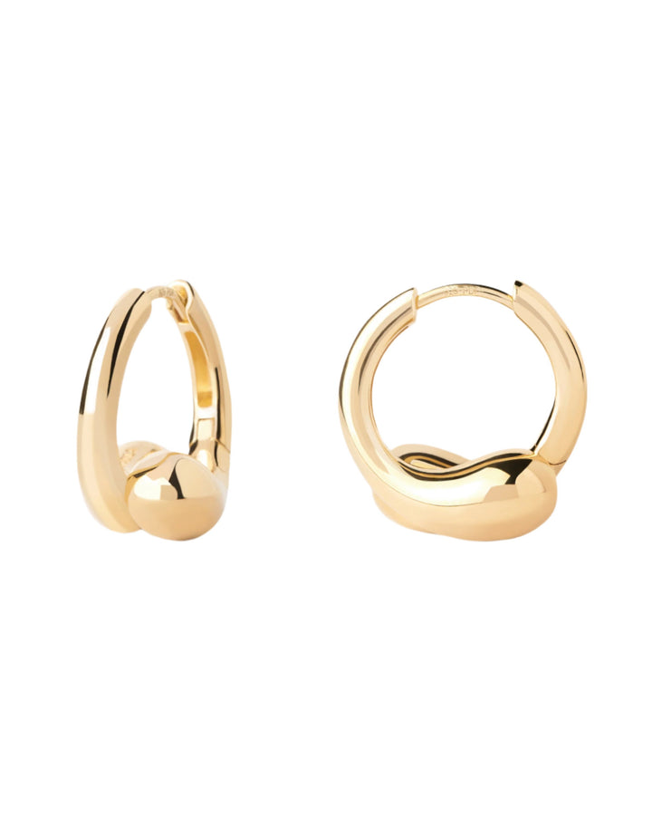 PDPAOLA Gold Loop Hoop Earrings