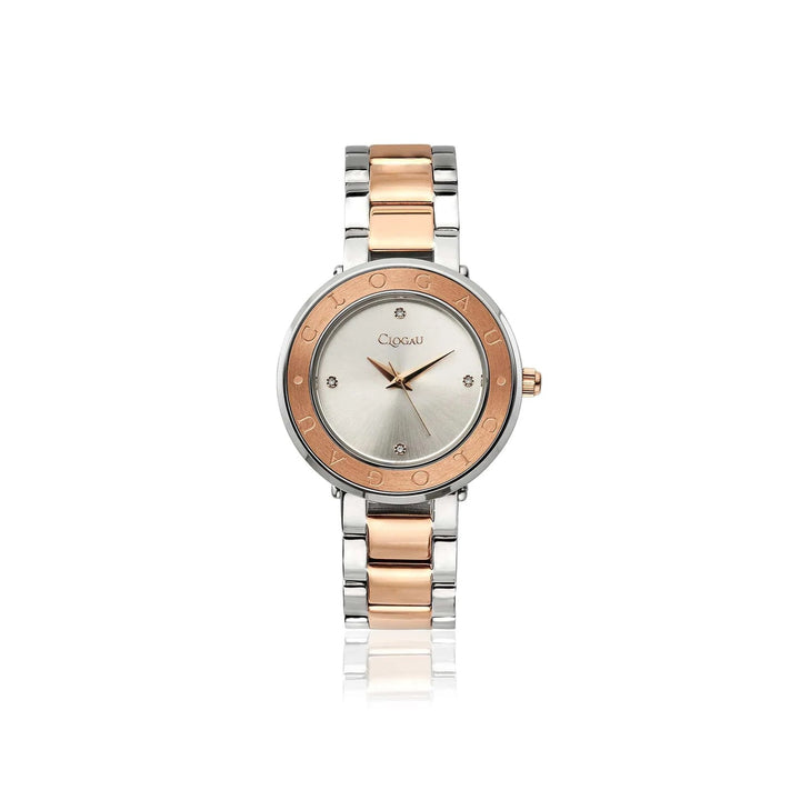 Clogau Ladies Alaw Rose Gold & Silver Stainless Steel Diamond Watch