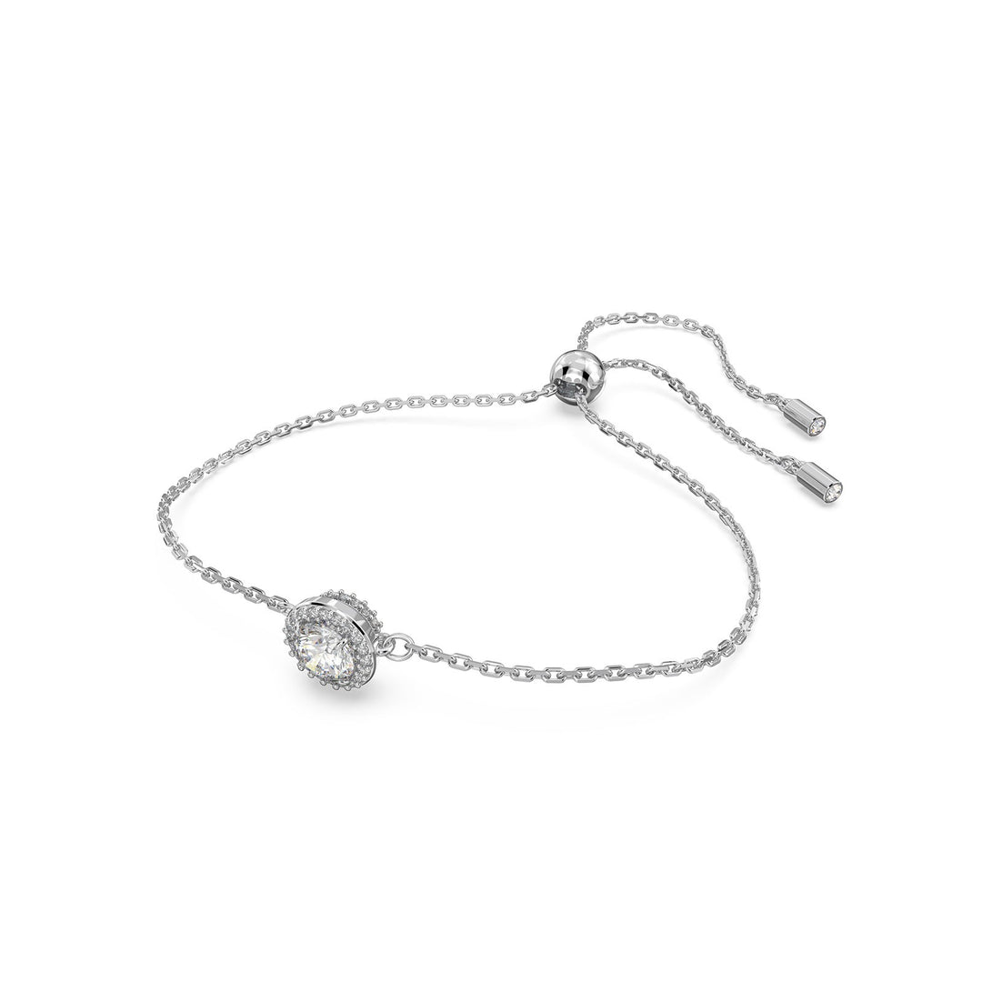 Swarovski Silver Una Round Cut Pave Bracelet